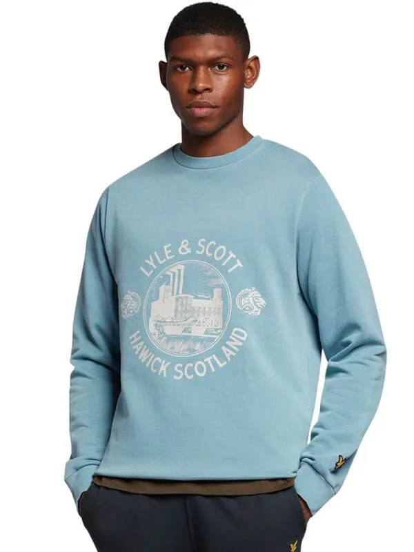 Lyle&Scott - Plavi muški duks