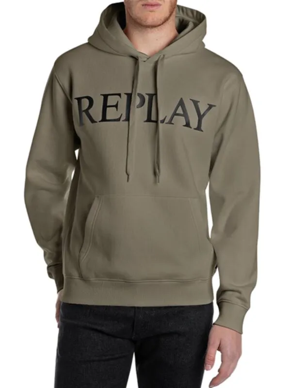 Replay - Maslinasti muški logo duks