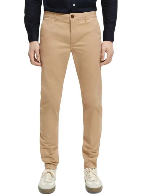 Scotch&Soda - Bež muške chino pantalone