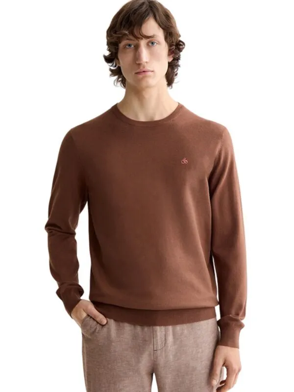Scotch&Soda - Braon muški džemper