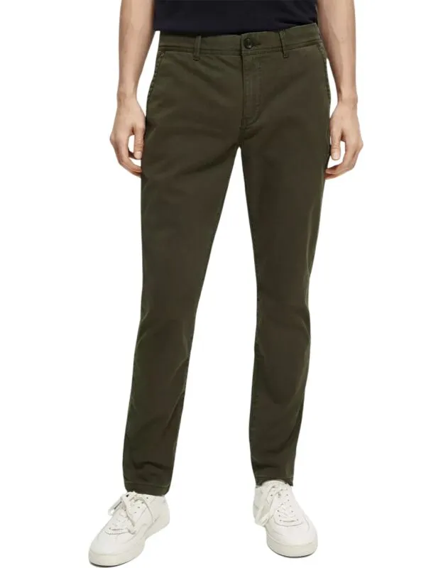 Scotch&Soda - Maslinaste muške pantalone