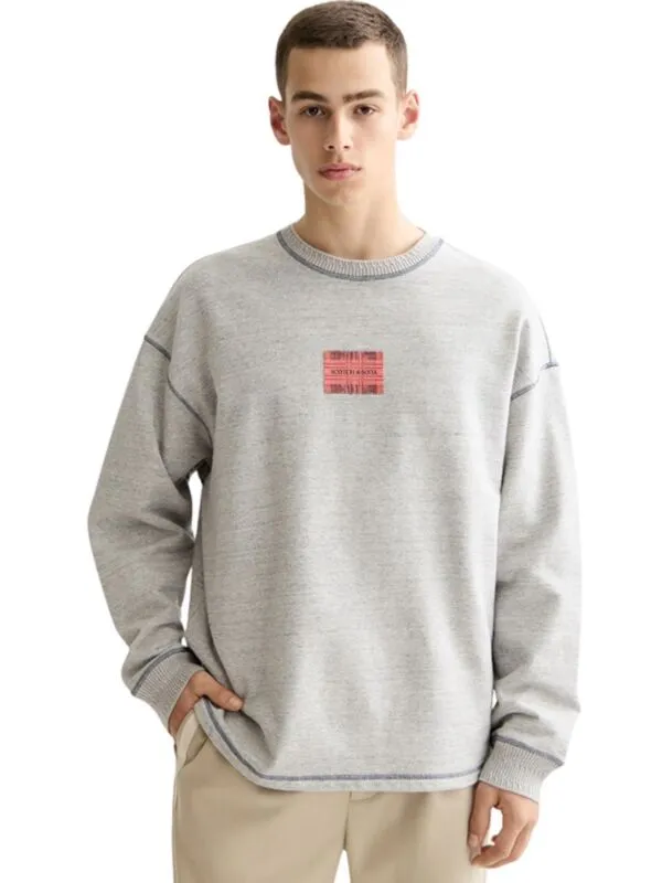 Scotch&Soda - Siva dukserica za muškarce