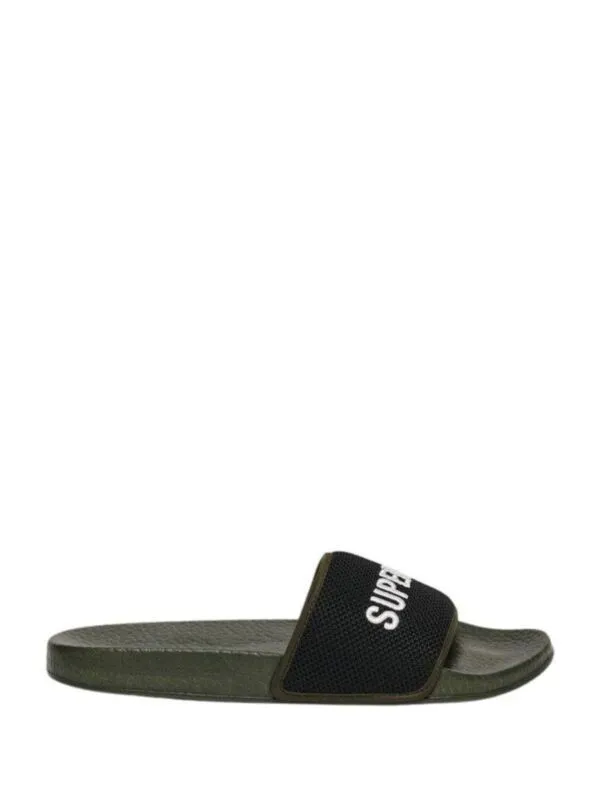 Superdry - Maslinasta muške papuče