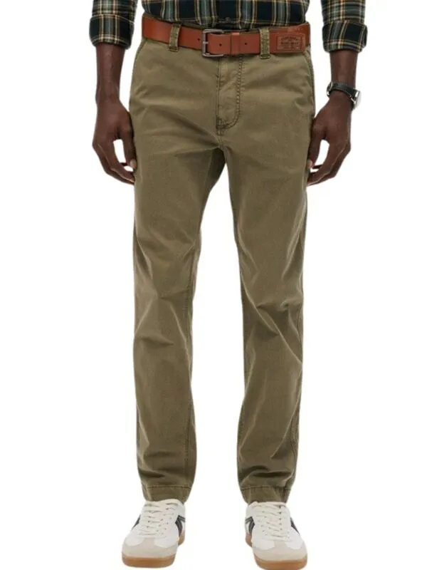 Superdry - Maslinaste muške pantalone