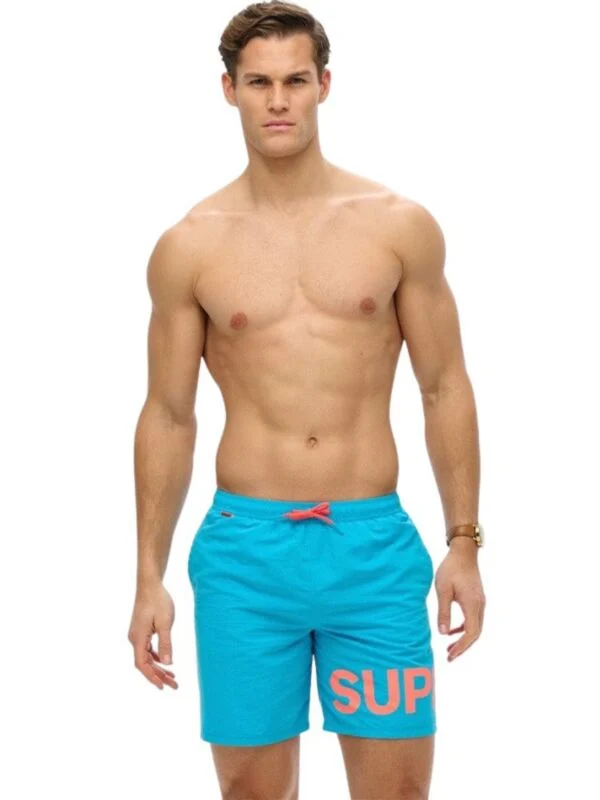 Superdry - Plavi kupaći za muškarce