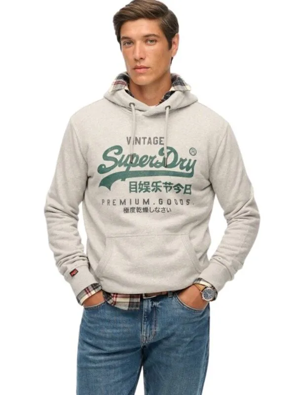 Superdry - Svetlosivi muški duks