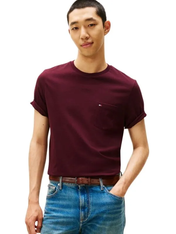Tommy Hilfiger - Bordo muška majica