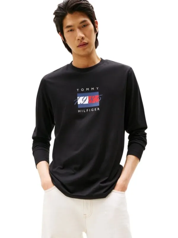 Tommy Hilfiger - Crna majica za muškarce