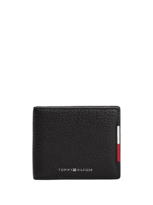 Tommy Hilfiger - Crni kožni muški novčanik