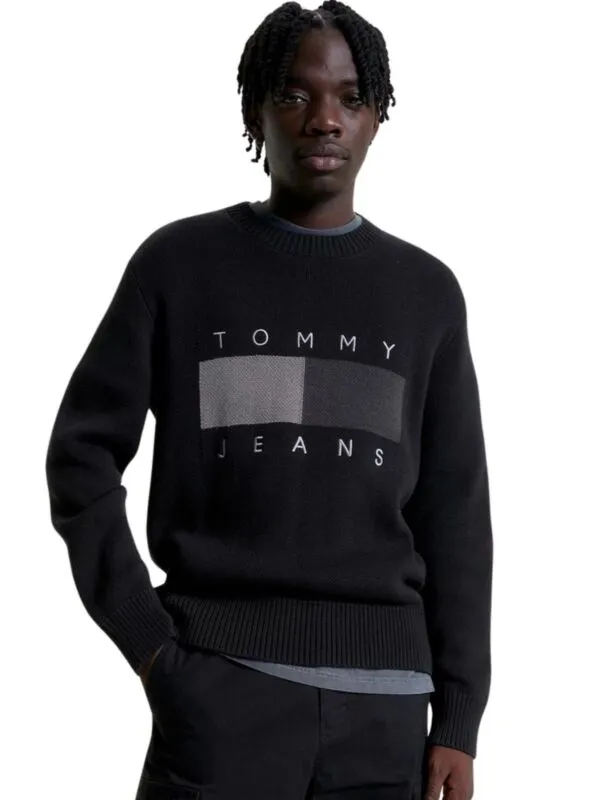 Tommy Hilfiger - Crni muški džemper