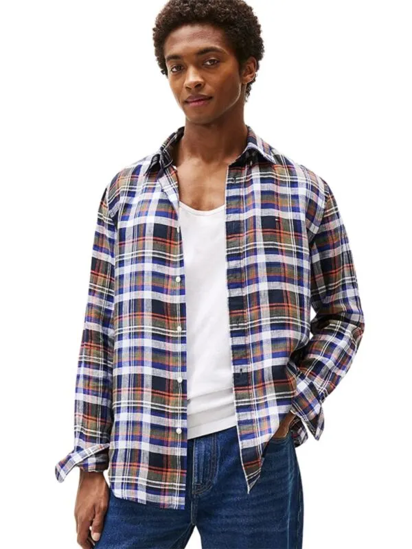 Tommy Hilfiger - Lanena muška košulja