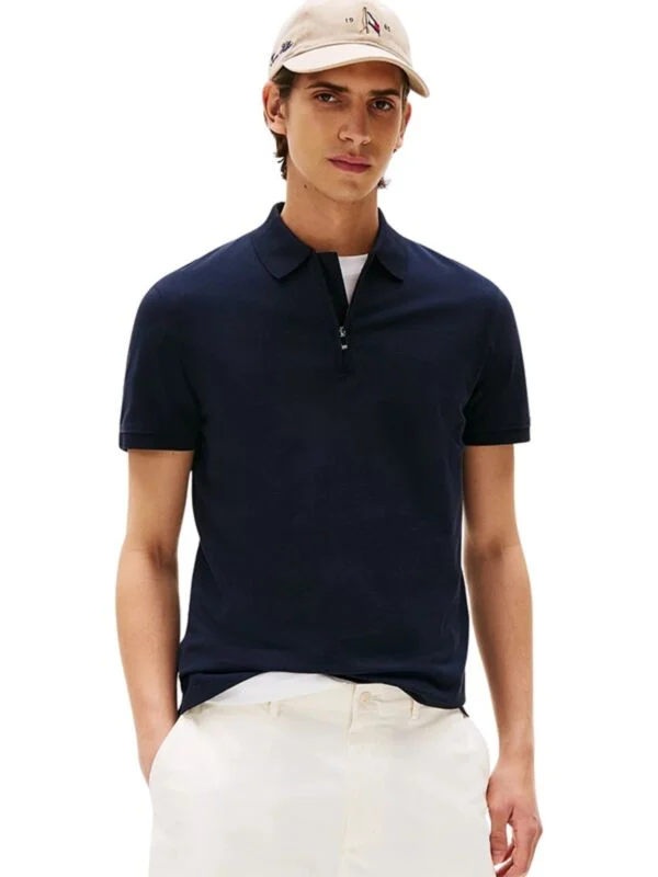 Tommy Hilfiger - Muška majica sa kratkim zipom
