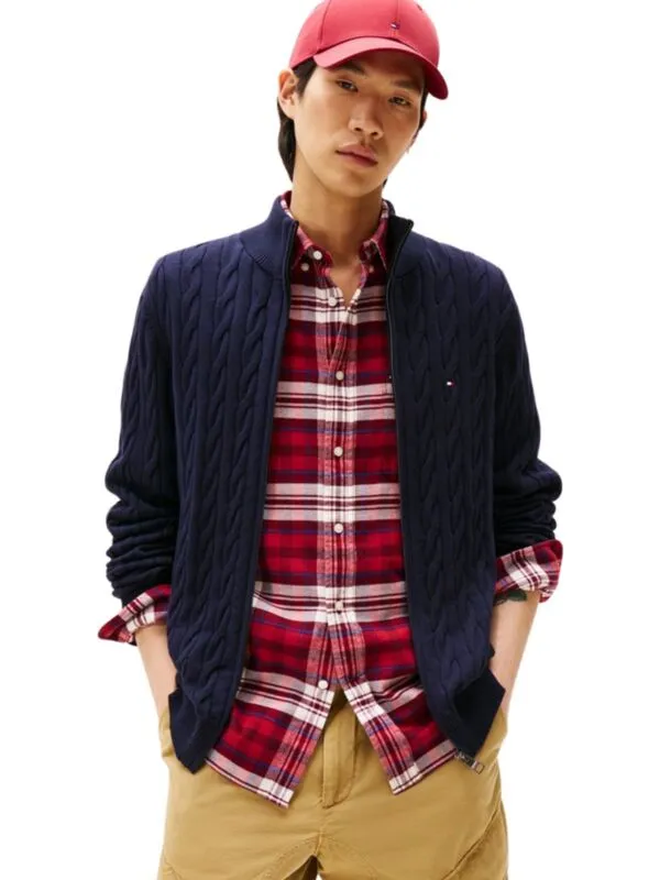 Tommy Hilfiger - Muški džemper sa zipom