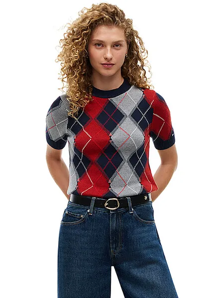 Tommy Hilfiger - Pamučni ženski džemper