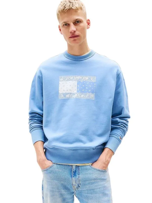 Tommy Hilfiger - Plavi dukserica za muškarce