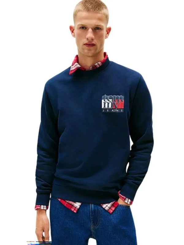 Tommy Hilfiger - Teget muški duks