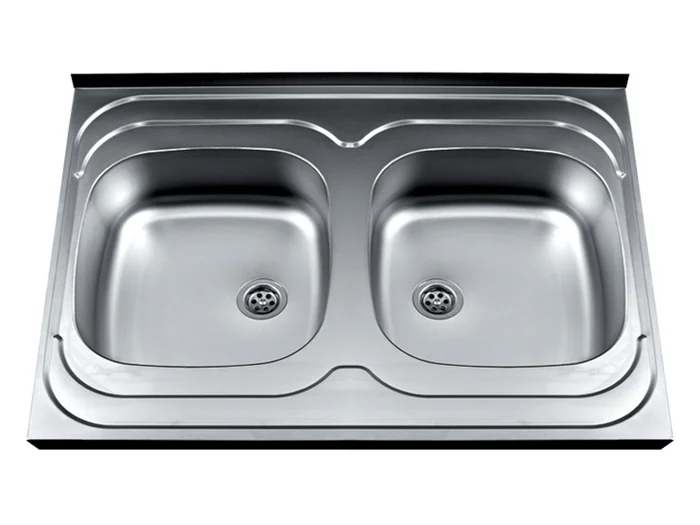Nasadna dvodelna inox EKO sudopera