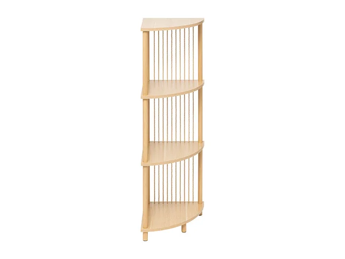 Polica ugaona 4 nivoa FIVE 34x34x110cm