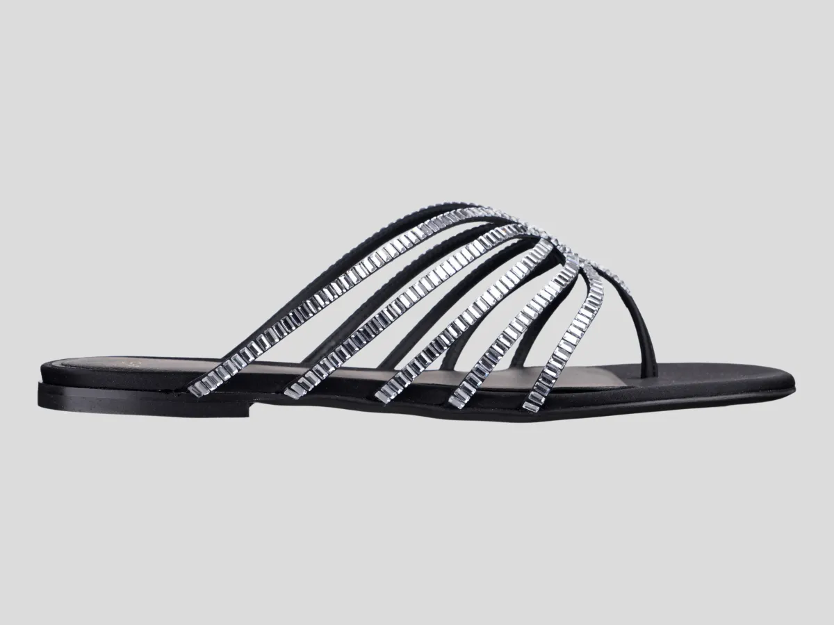 ALEVI Papuče LADY XTAL FLAT/PL26 black