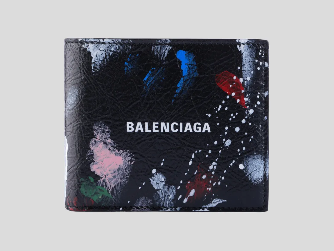 BALENCIAGA Novčanik 5945492ACJM001 WALLET 8486  BLACK/MULTICOLOR/PL26