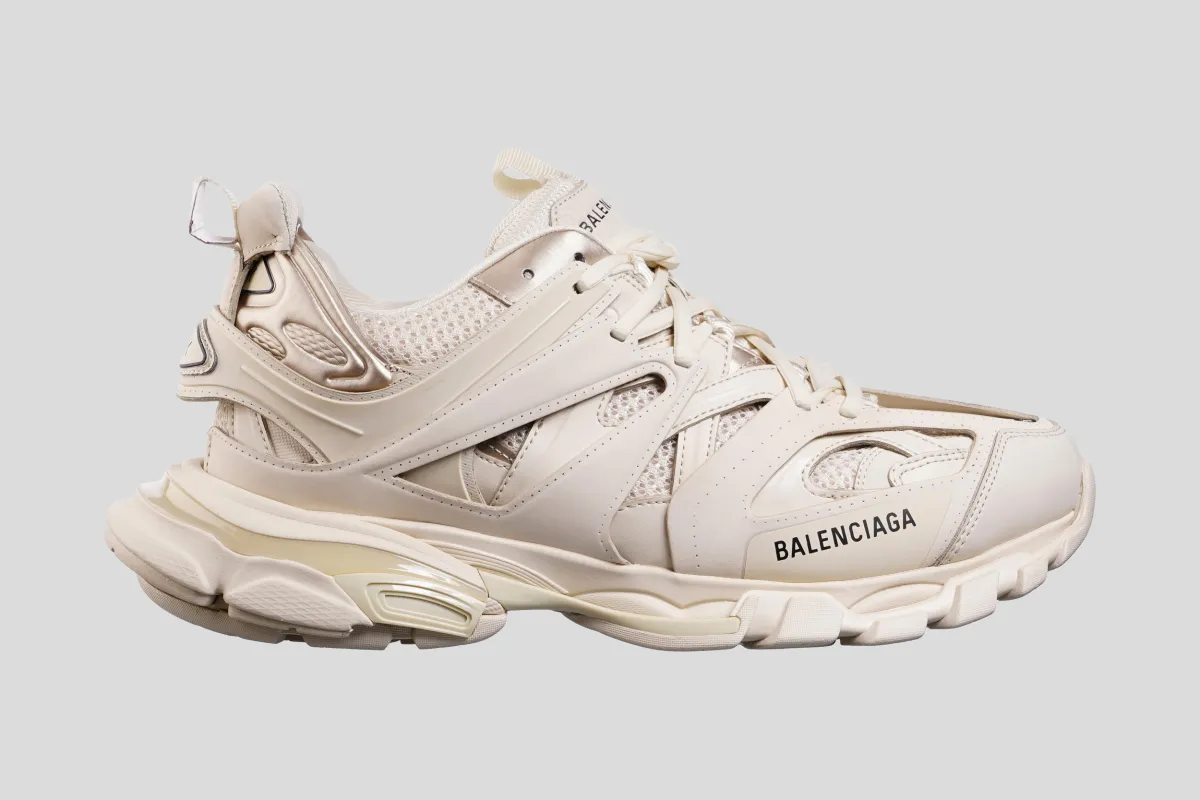 BALENCIAGA Patike 542023-W2LA2-9110/PL26 TRACK MONOCOLORMESH/RUBBER/NOT WASH BEIGE JERSEY/BLACK