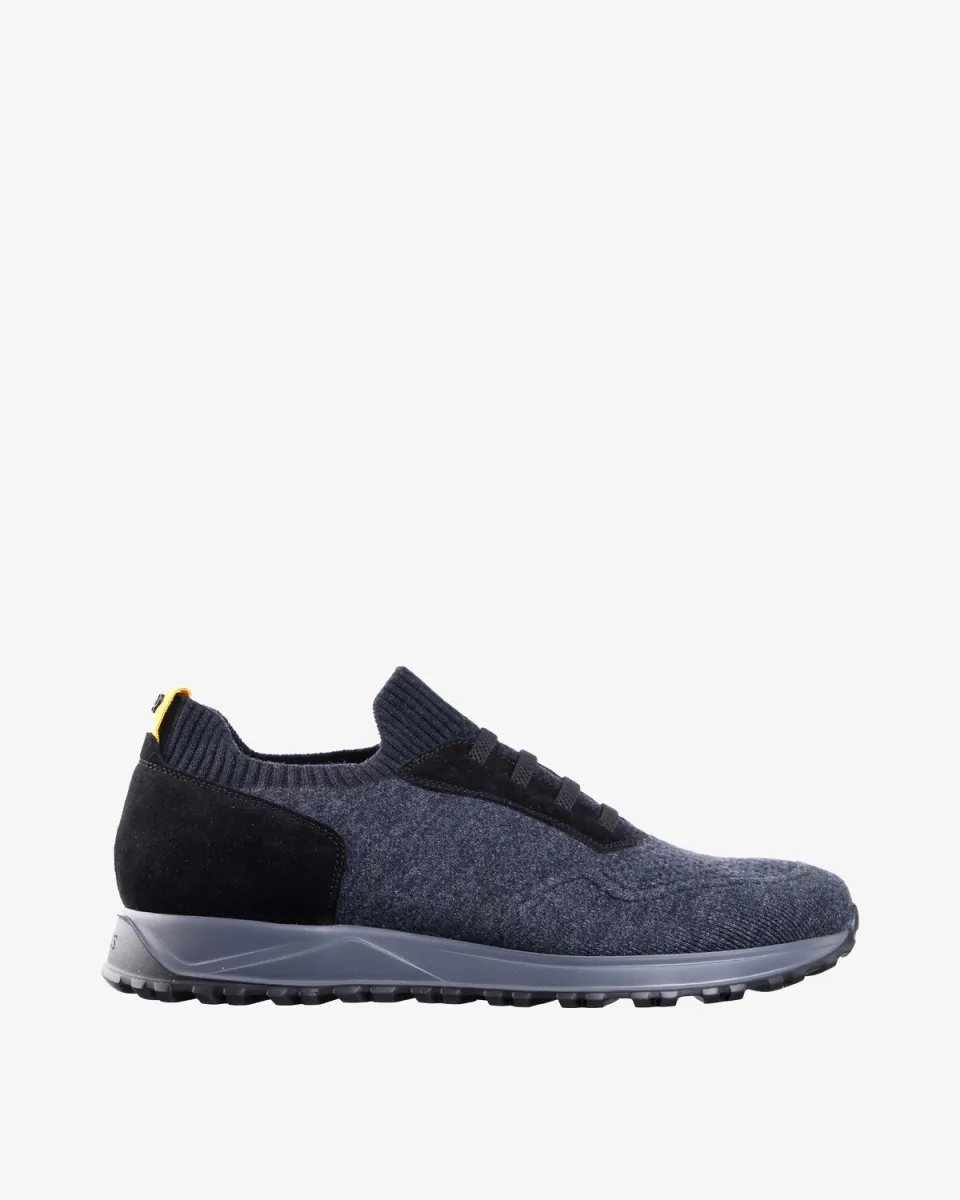 DOUCAL'S Patike DU3568SYDNPX785RN02 SNEAKER IVAN (CALZA MERINOS+VISONE) OFFBLACK+F.DO GRIGI