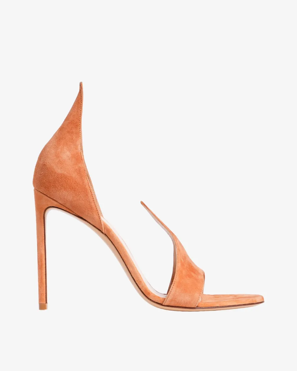 FRANCESCO RUSSO Sandale R1S087 SUEDE PUMPKIN/JZ26