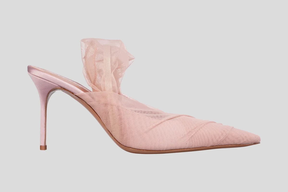 GEDEBE Sandale SIMONE SLINGBACK 80 (TULLE)/PL26 FARD