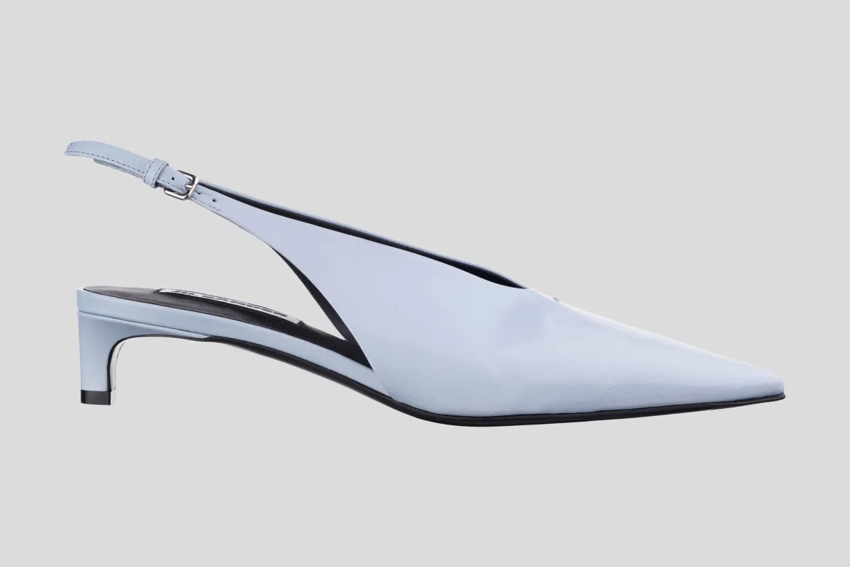 JIL SANDER Sandale J15WP0128 SLINGBACK POWDER BLUE/PL26