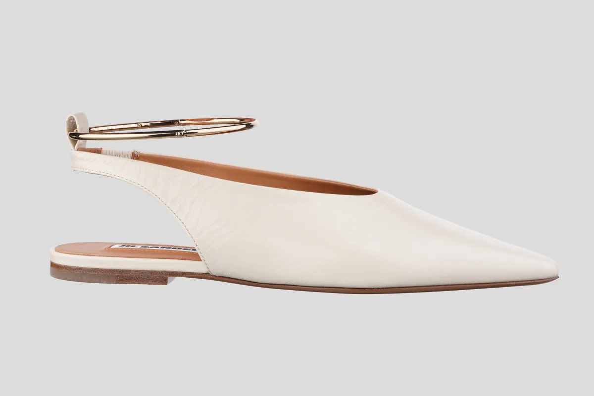 JIL SANDER Sandale J15WX0018 SINGBACK BONE/PL26