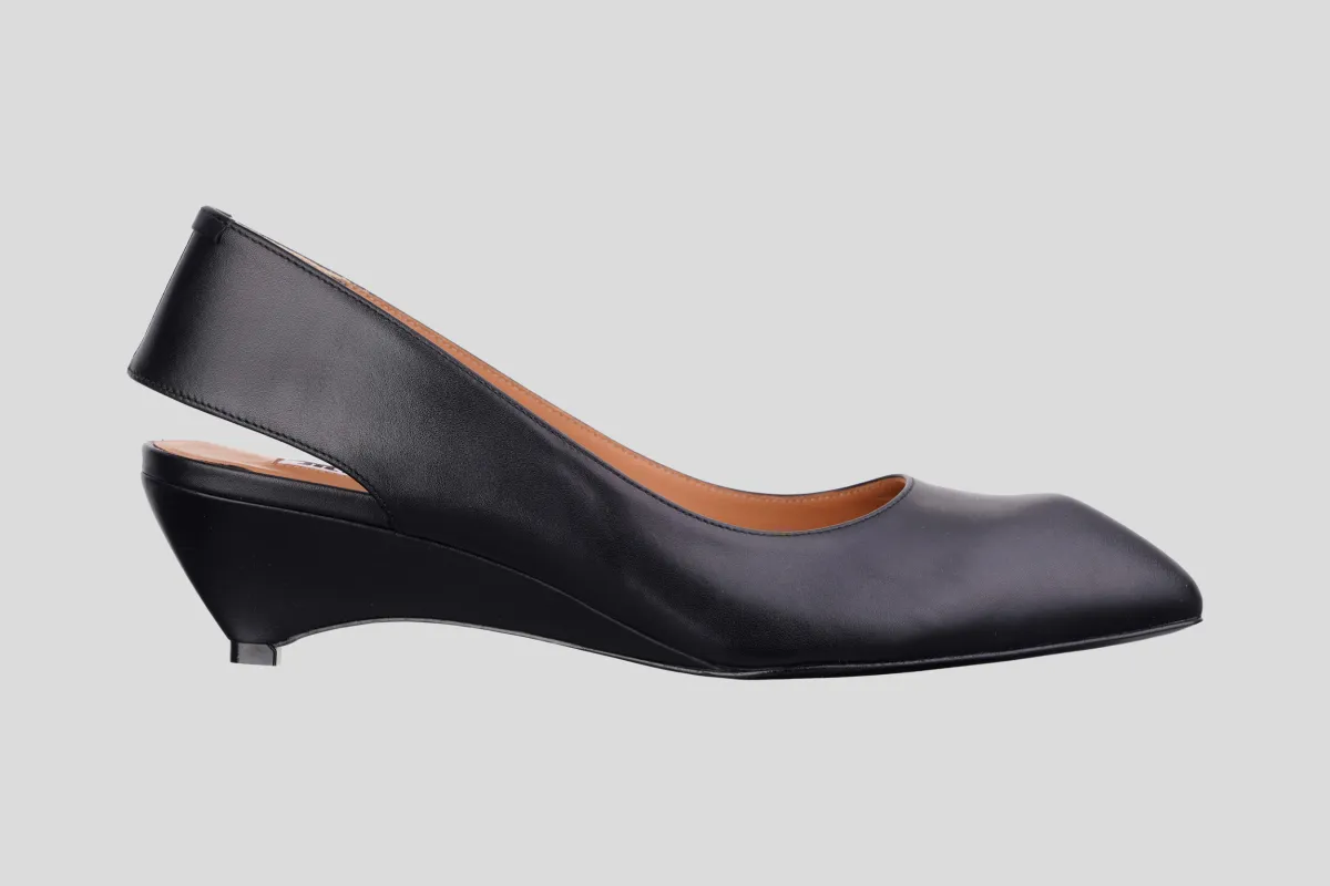 JIL SANDER Sandale J16WN0001 SLINGBACK 001 BLACK/PL26