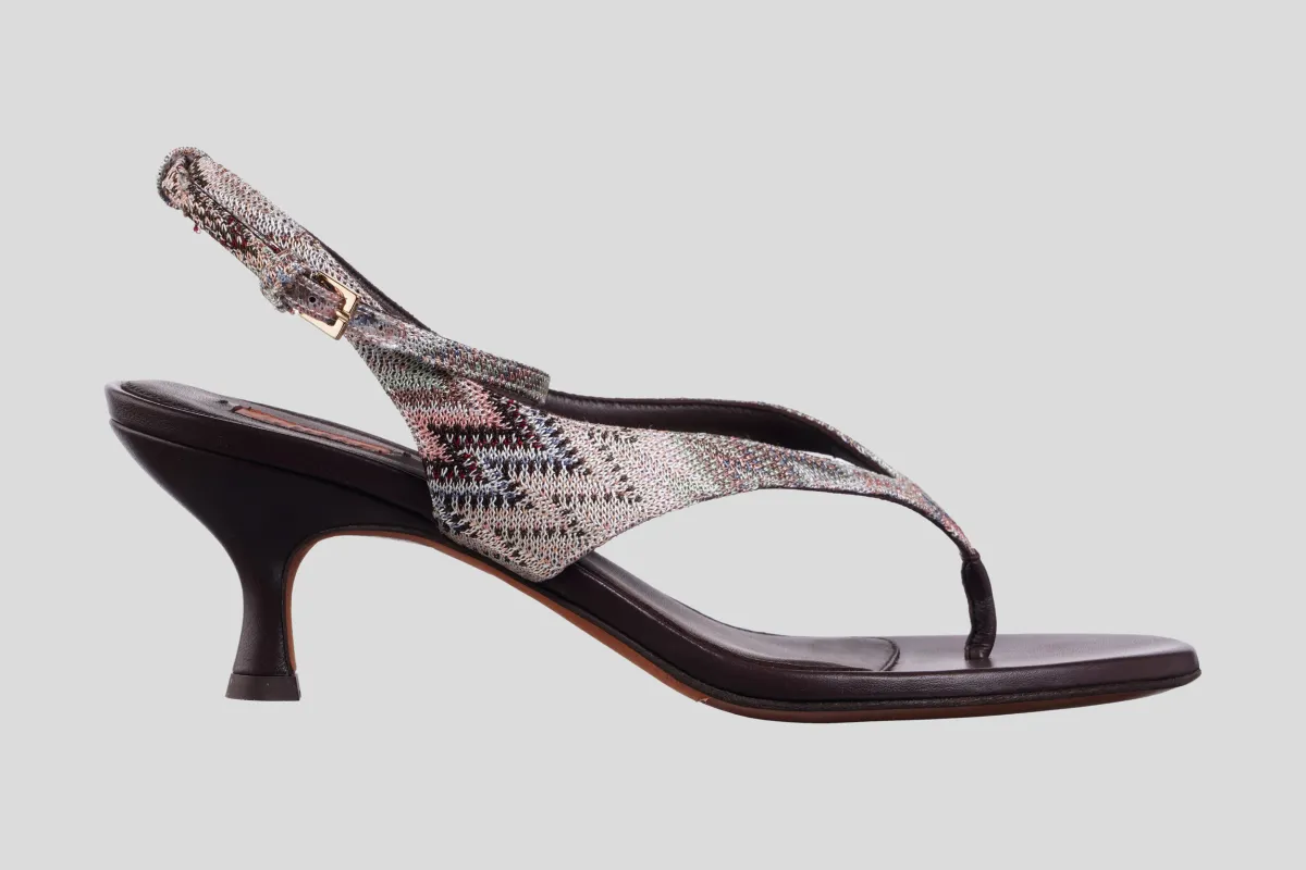 MISSONI Sandale MWF182_105/PL26  JESSIE RASCHEL SNAKE BEIGE