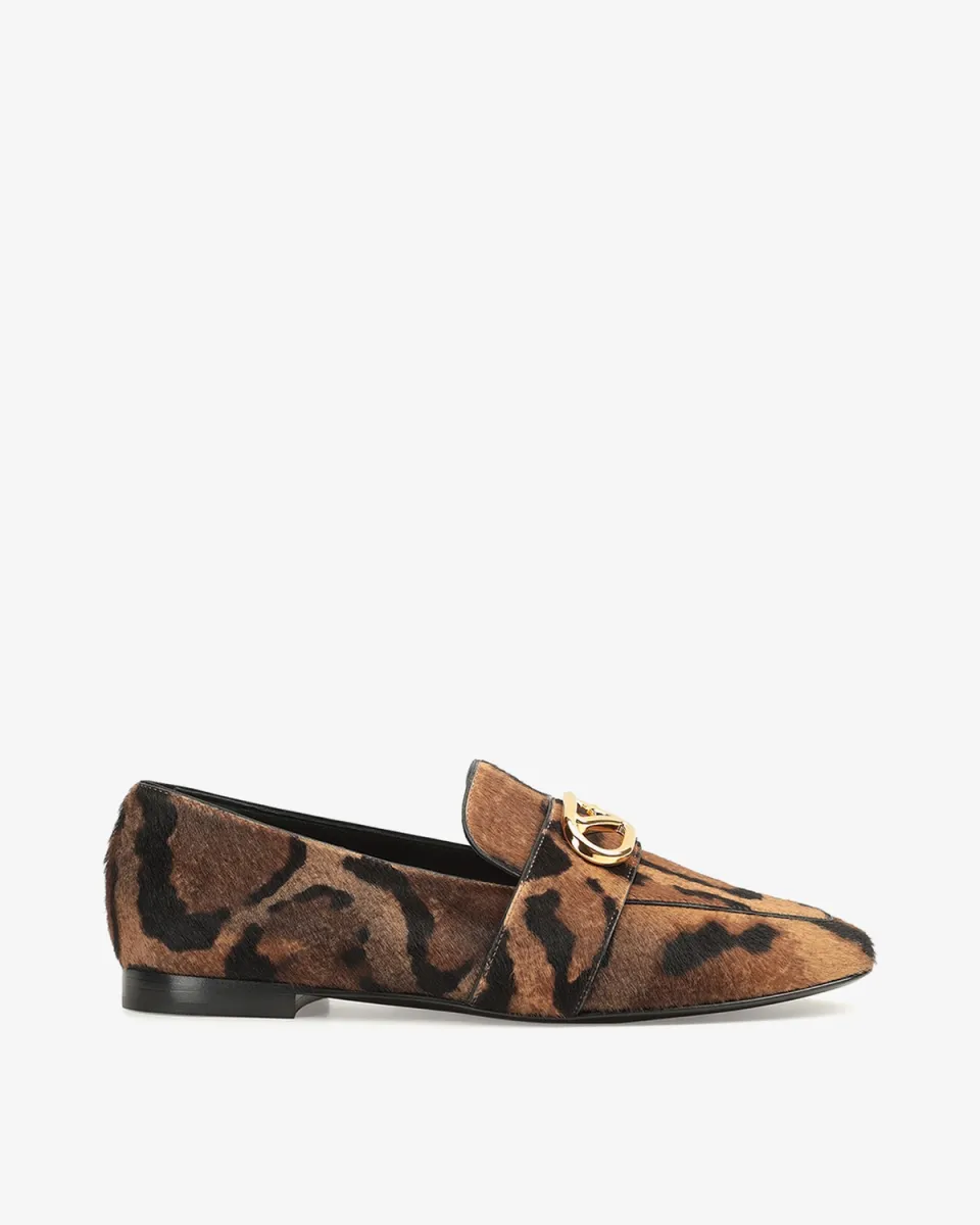 SERGIO ROSSI Cipele B14330MVIS31370 Flat Moccasin-10 LEOPARD 8069/JZ26