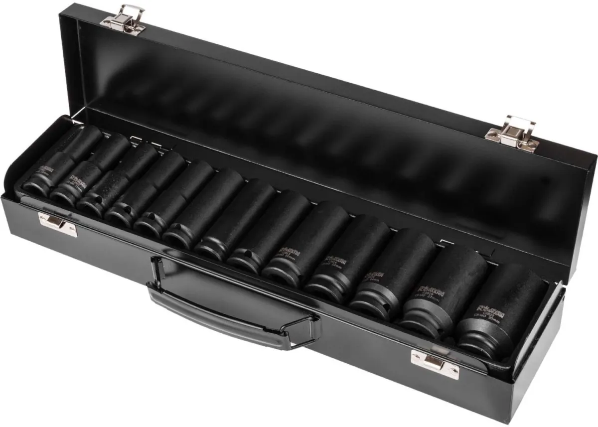 13-delni set premium dubokih udarnih nasadnih ključeva 10 - 30 mm Richmann (C4027)