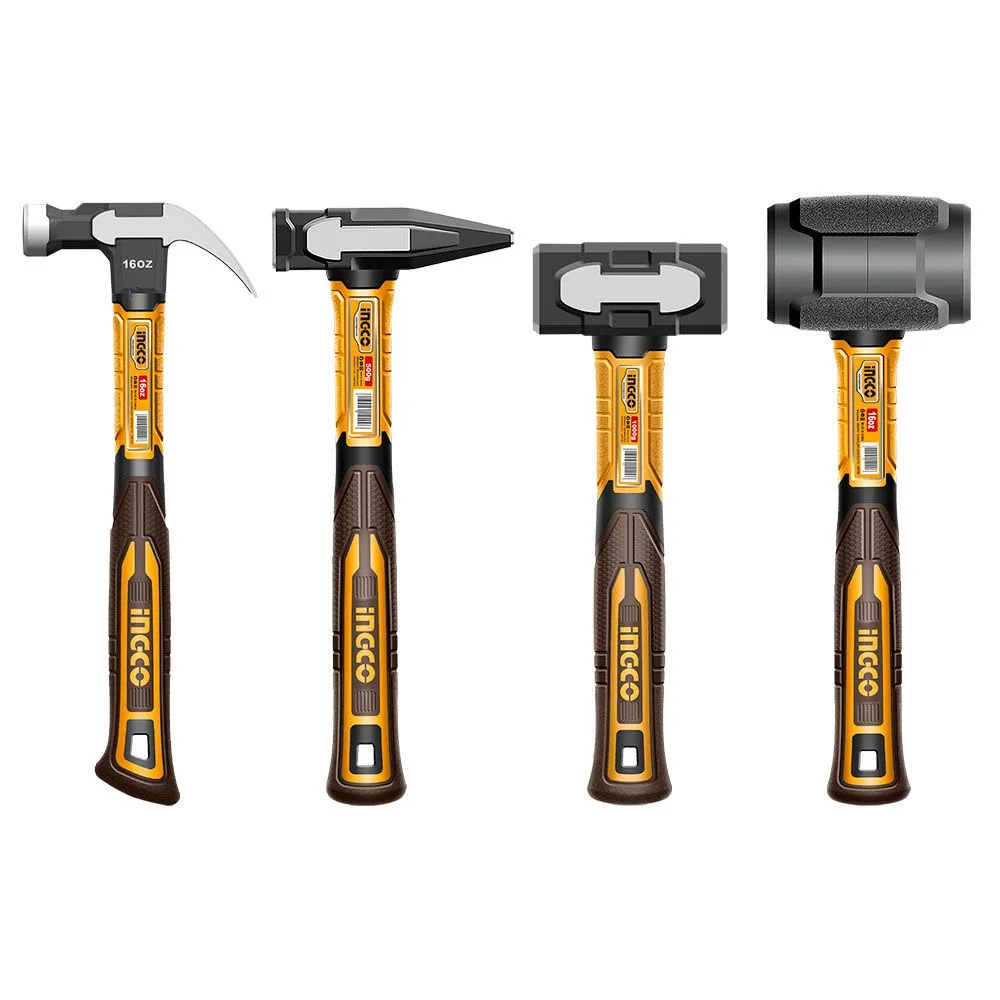 4-delni set čekića Super INGCO HCH9004