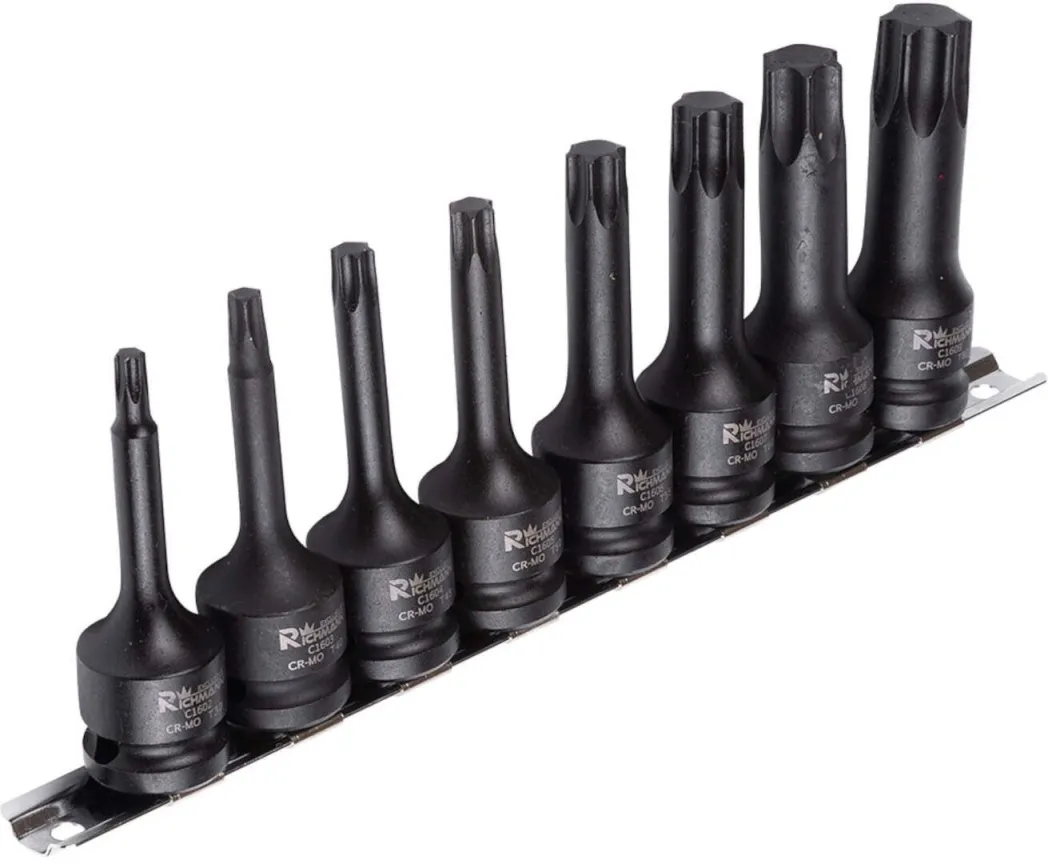 8-delni set premium udarnih nasadnih TORX ključeva Richmann (C6950)