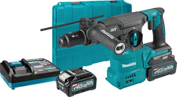 Akumulatorska bušilica-čekić SDS Plus Makita HR009GM201; 40V XGT; 2xBL4040 4,0Ah + punjač i kofer
