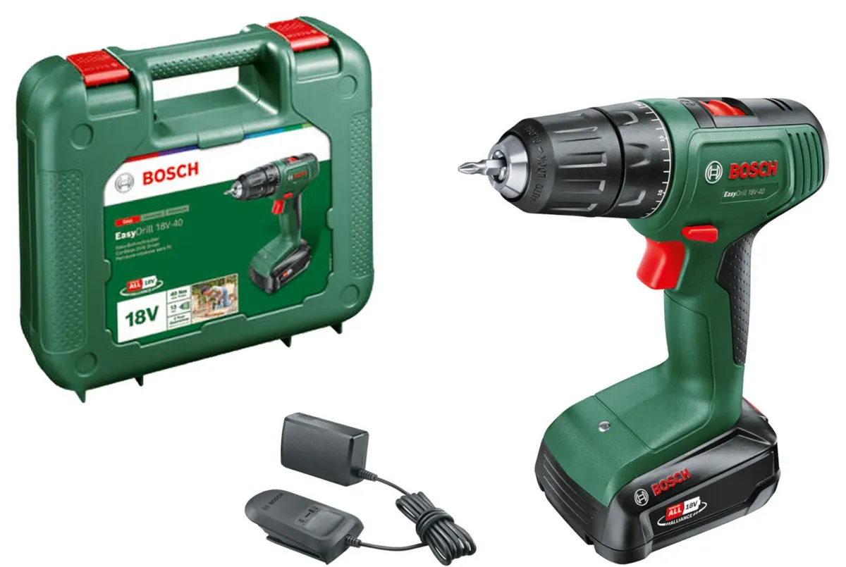 Akumulatorska bušilica - odvrtač Bosch EasyDrill 18V-40 18V; 1x2,0 Ah (06039D8004)