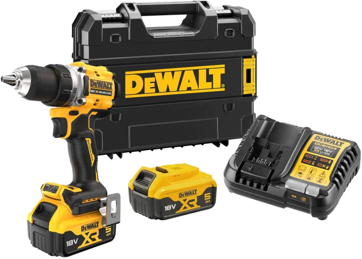 Akumulatorska bušilica - odvrtač DeWALT DCD800P2T; 18V; 2 x 5,0Ah + punjač u TSTAK koferu