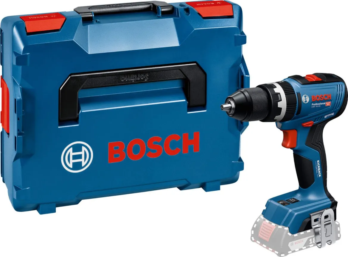 Akumulatorska vibraciona bušilica - odvrtač Bosch GSB 18V-65 Solo; bez baterije i punjača u L-Boxx koferu (06019N3301)