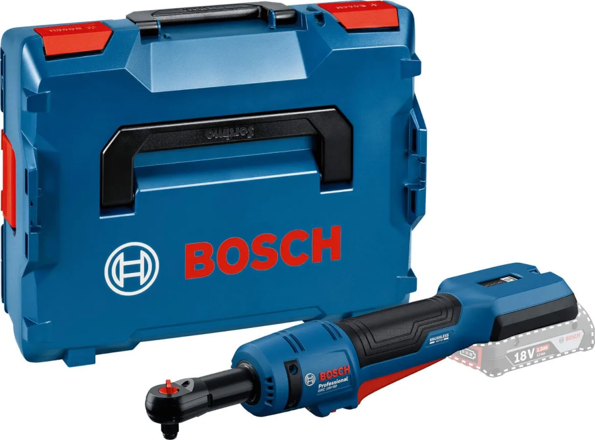 Akumulatorski ključ sa čegrtaljkom Bosch GRC 18V-60 Solo; bez baterije i punjača u L-Boxx koferu (06019N8001)