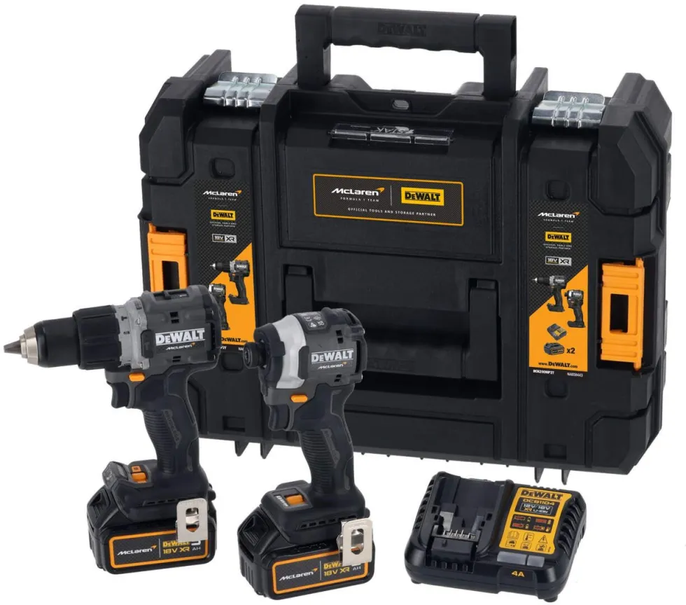 Akumulatorski set vibraciona bušilica i udarni odvrtač koferu, McLaren Limited DeWalt DCK200MP2T; 18V; 2x5,0Ah