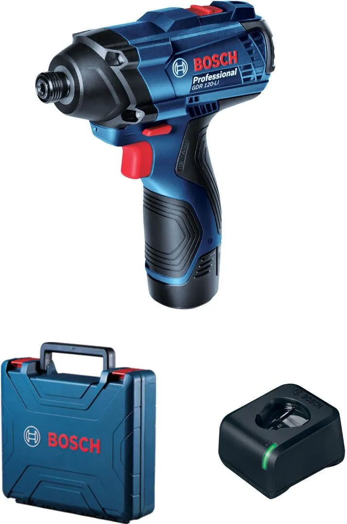 Akumulatorski udarni odvrtač Bosch GDR 120-LI; 12V; 1x2,0Ah + kofer (06019F0007)