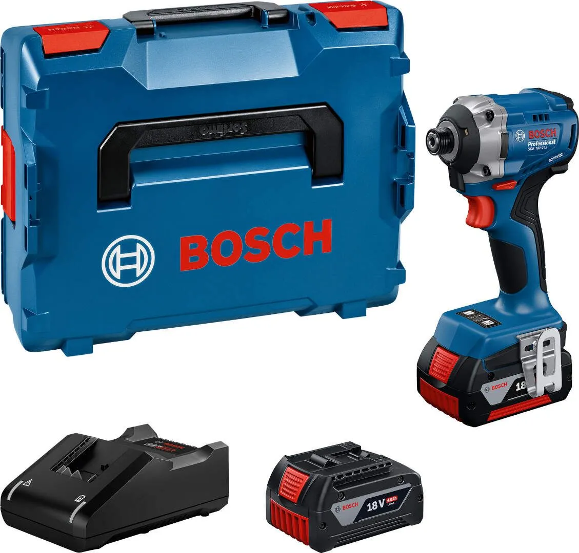 Akumulatorski udarni odvrtač Bosch GDR 18V-215; 2x4,0Ah + punjač + L-BOXX 136 (06019N2002)