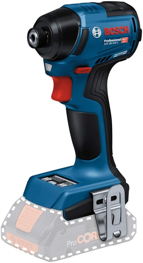 Akumulatorski udarni odvrtač Bosch GDR 18V-220 C Solo; bez baterije i punjača (06019L6000)