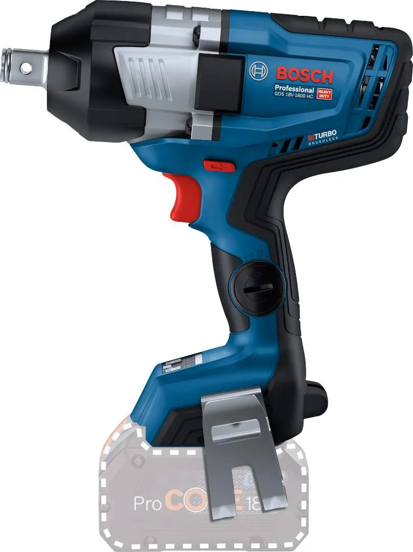 Akumulatorski udarni odvrtač Bosch GDS 18V-1600 HC Solo; bez baterije i punjača (06019M1000)