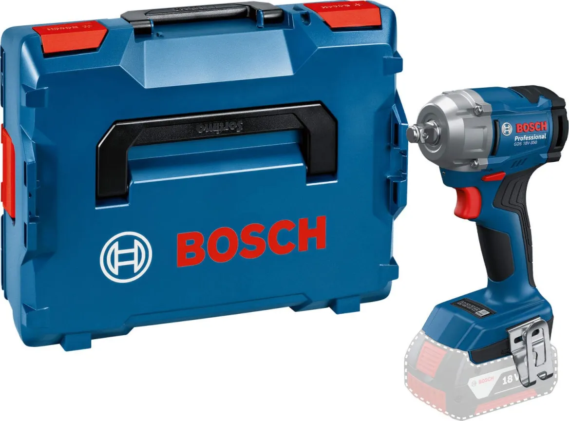 Akumulatorski udarni odvrtač Bosch GDS 18V-350 Solo; bez baterije i punjača + L-BOXX (06019M5020)