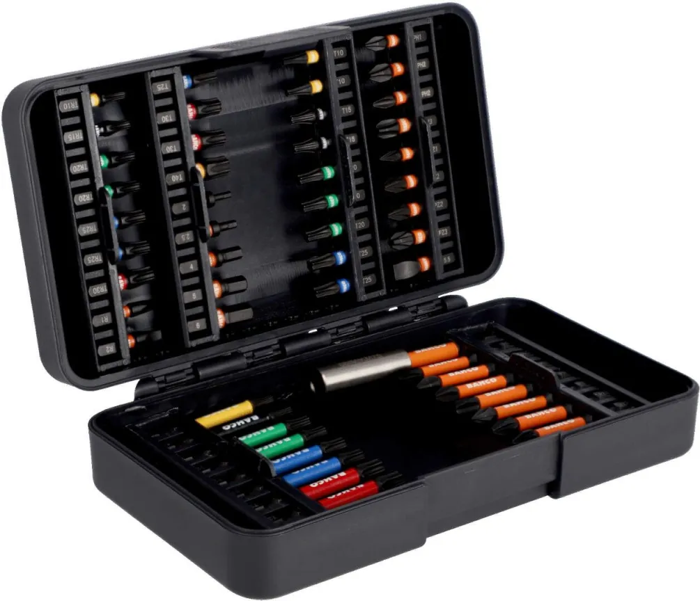 Bahco 54-delni set torzionih udarnih bitova, prihvat 1/4" u koferu (66IM/54C-1)