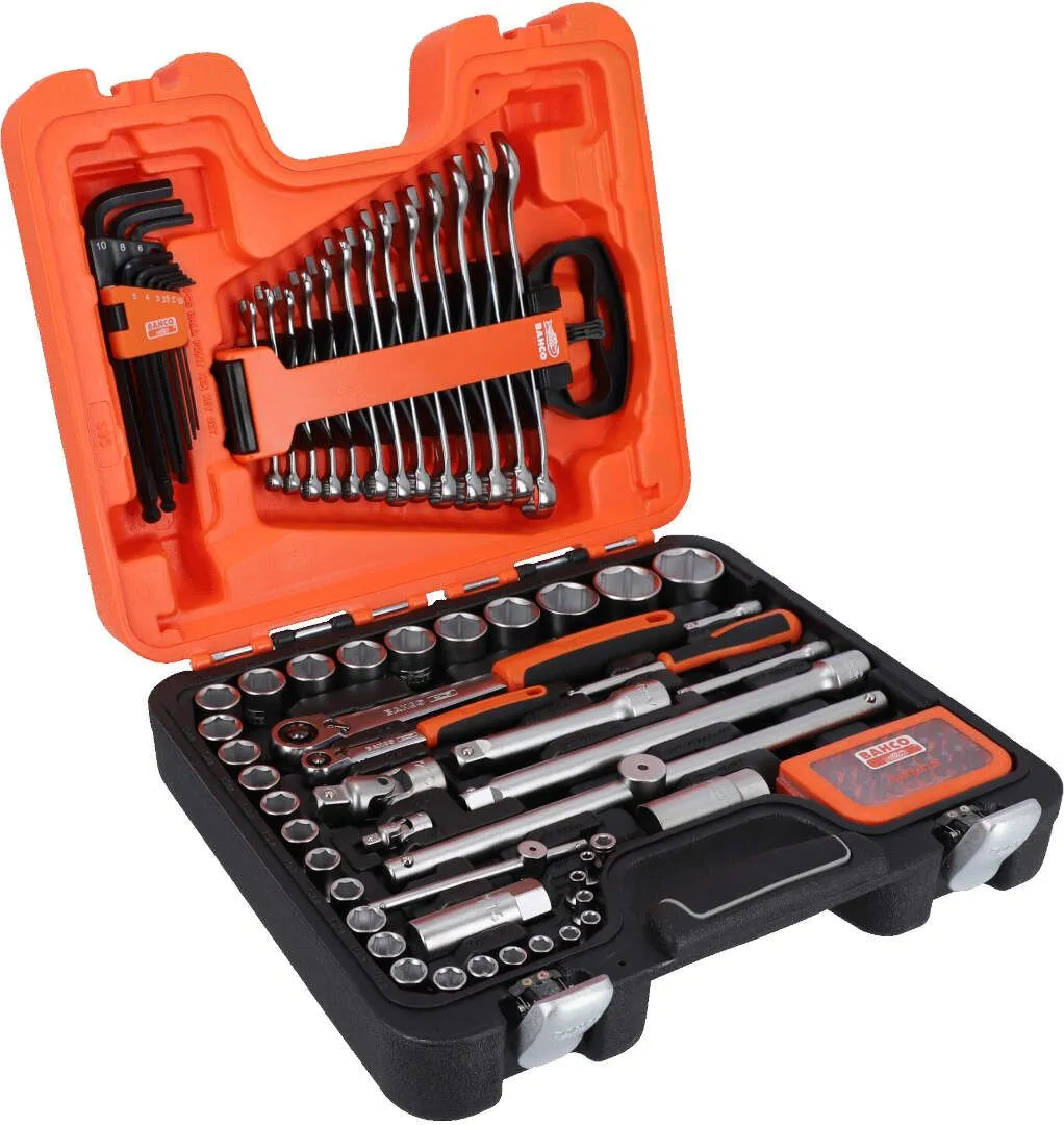 Bahco 96-delni set ručnog alata prihvat 1/4" i 1/2" u koferu (S95)