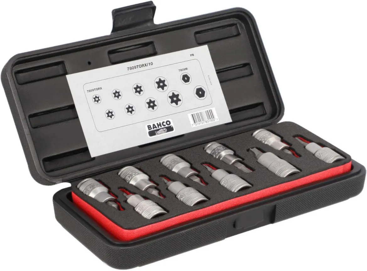 Bahco kombinovani set nasadnih ključeva Torx i Hex (7809TORX/10)